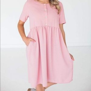 Lucy Avenue Mauve Midi dress